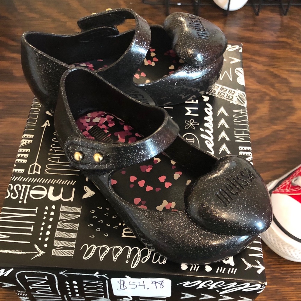 Black shimmer Mini Melissa